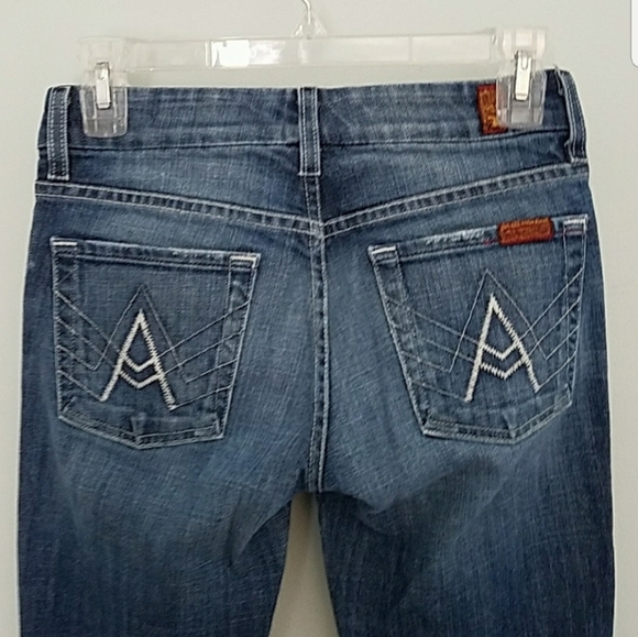 7 For All Mankind Denim - 7 For All Mankind A Pocket Jeans Size 24 Blue